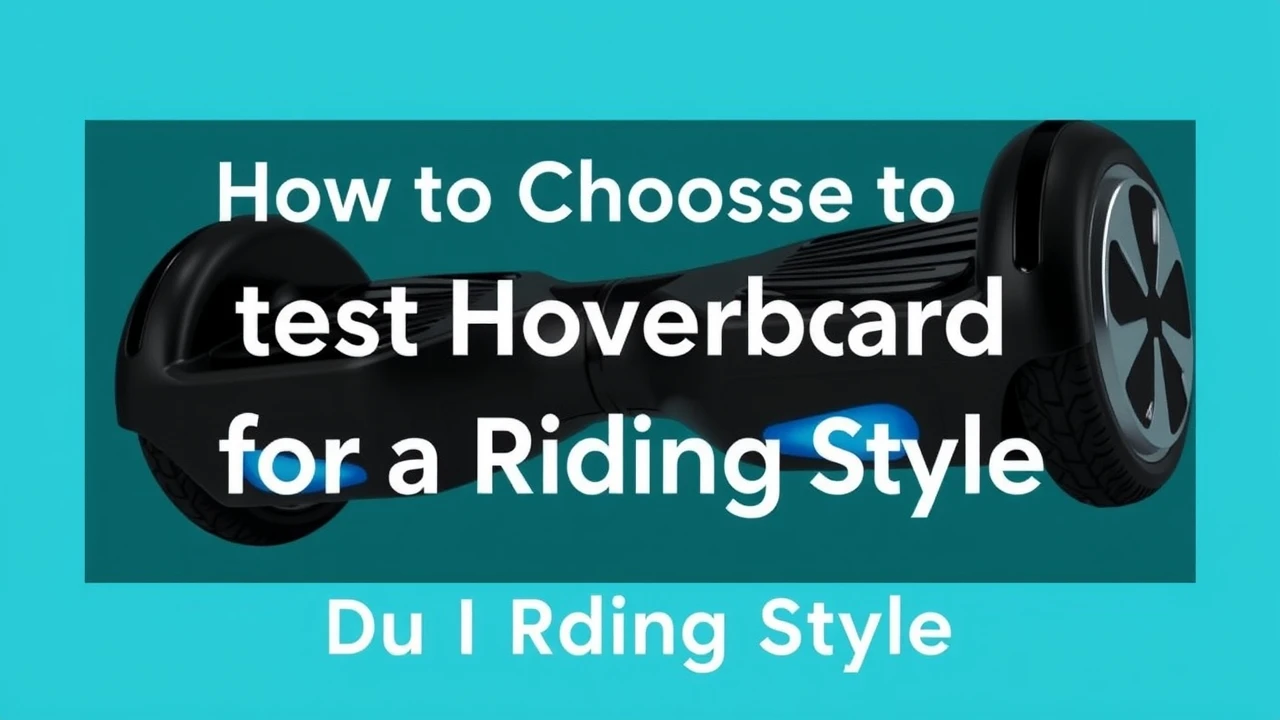 How to Choose the Best Hoverboard for Your Riding Style: An In-depth Guide